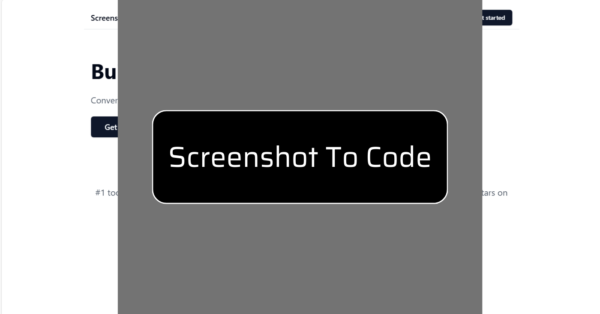 Screenshot To Code