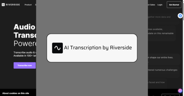 AI Transcription by Riverside