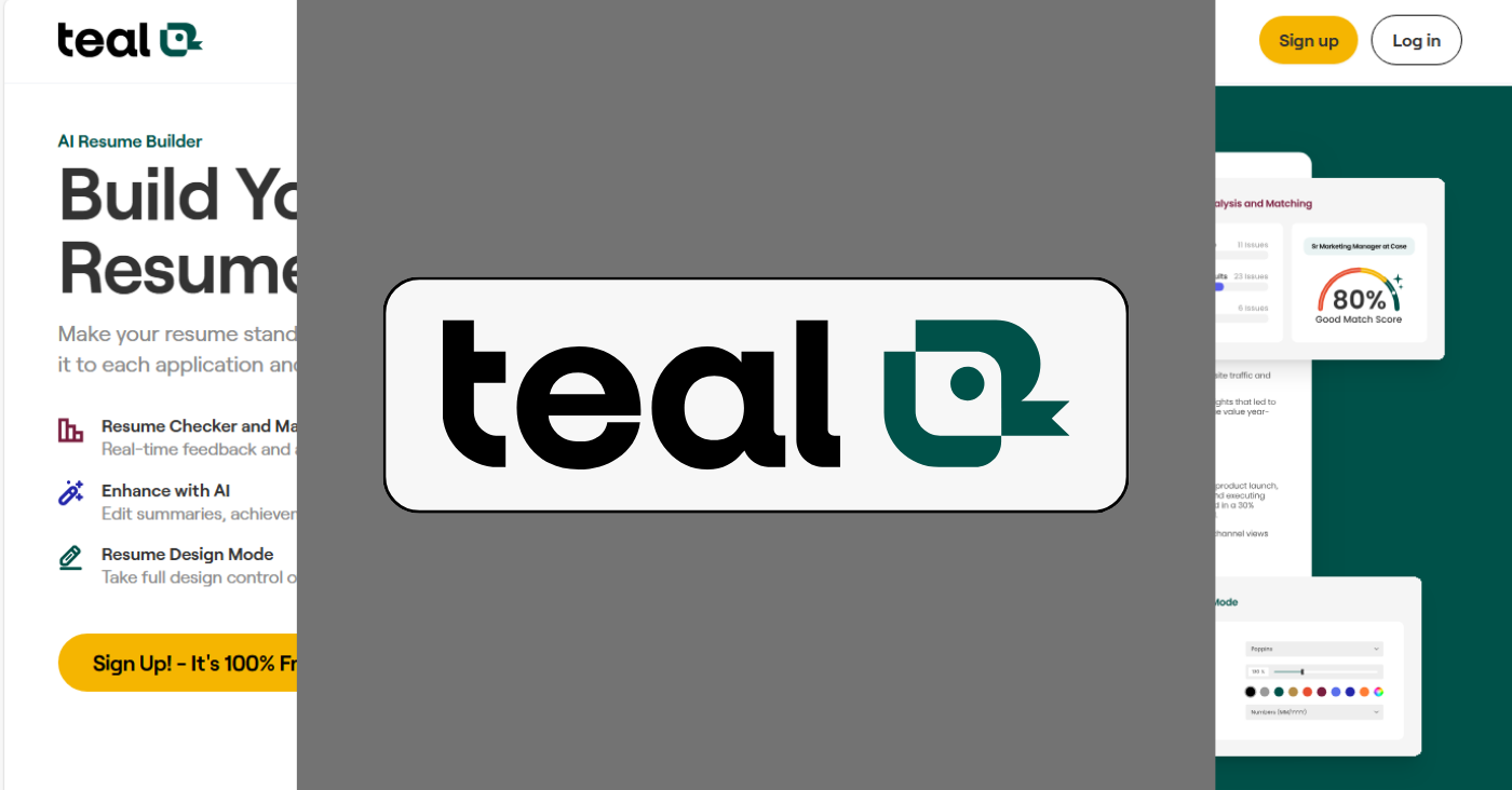 Teal: Streamlined Resume Building with Job Tracking Tools